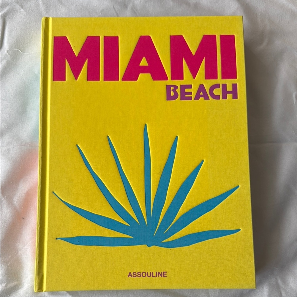 Assouline Miami Beach Yellow Coffee Table Book